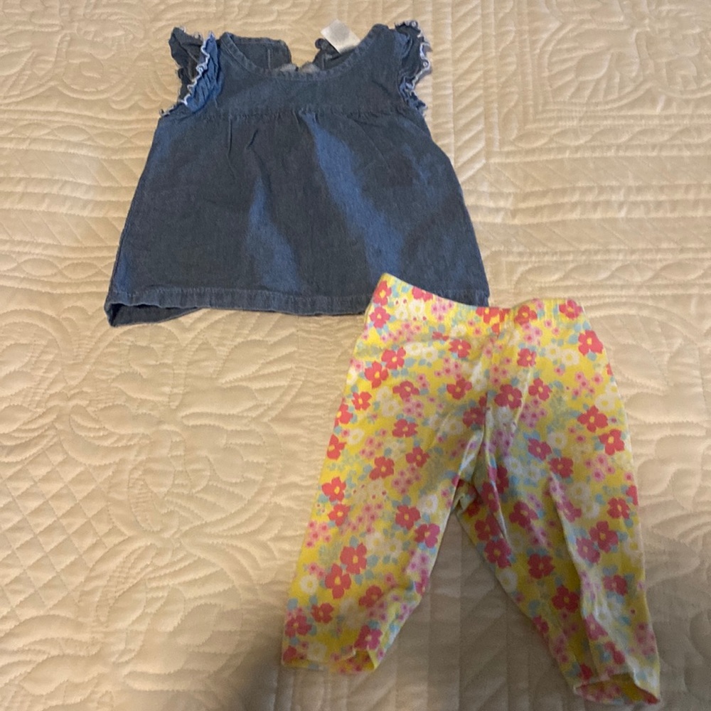 Short sleeve shirt and capri set